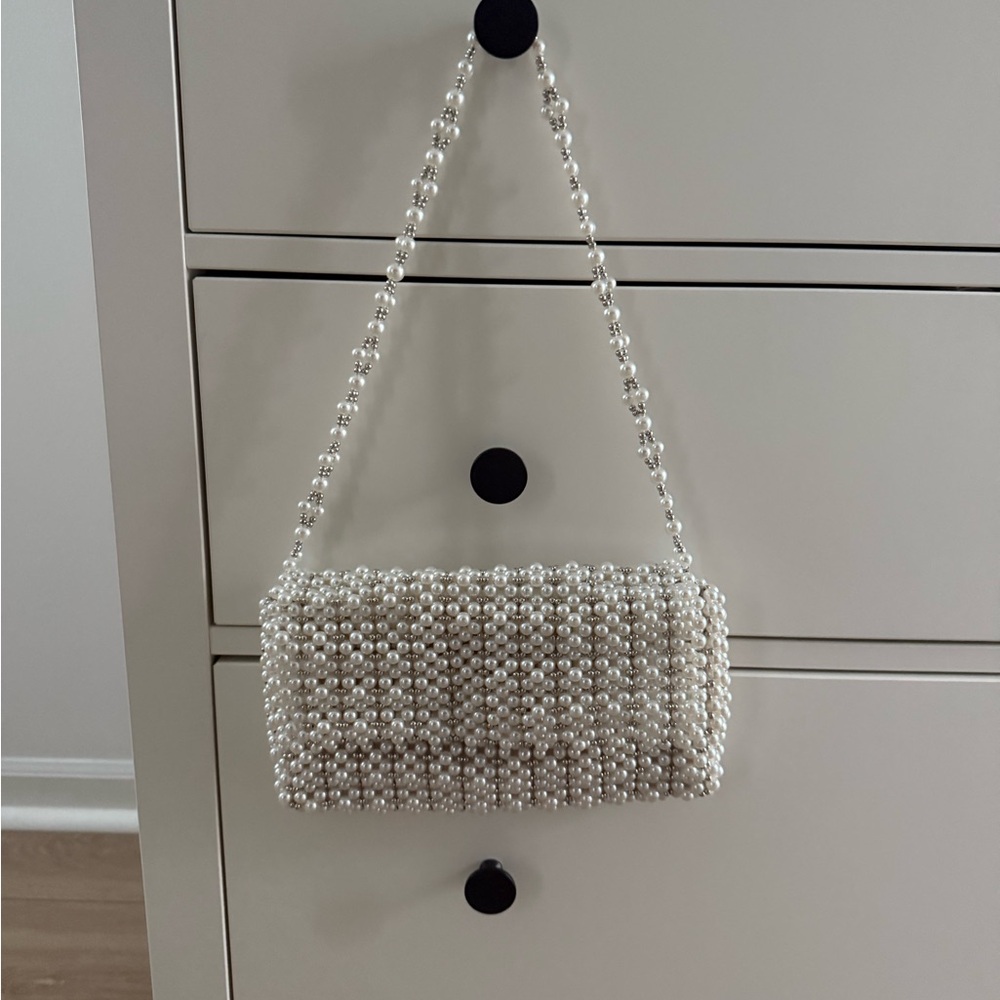Zara crossbody/shoulder bag with pearls